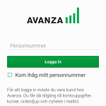 Inloggning med mobilt BankID i Androidappen